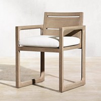 Ensemble de salle à manger en teck d'extérieur avec table, chaises et canapé résistants à l'eau - Design moderne pour cour, hôtel, villa