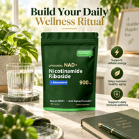 Capsules NAD+ à Marque Blanche OEM, 80 unités, avec Nicotinamide Riboside pour le Soutien du Métabolisme Cellulaire et l'Énergie Cellulaire pour un Vieillissement Sain