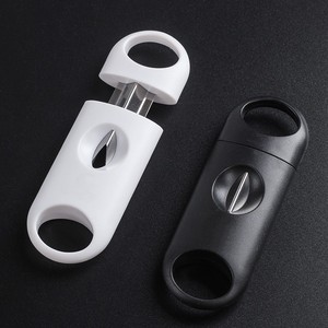Coupe-cigares portable Vp V-009 2026 en acier inoxydable à coupe en V, lot de 4 pour hommes (noir) - Product Image 6