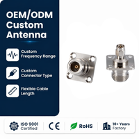 Adaptador N Hembra a Macho Roscado, Convertidor Coaxial RF de 50 Ohmios para Estación Base de Antena, Compatible con Personalización OEM, Alta Precisión
