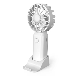 Mini Ventilador Portátil de Mano para el Verano, Recargable, Construcción de Plástico, Soporte para Teléfono con Funciones de Base, Compatible con Inglés - Product Image 2