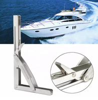 Support de table pliable en acier inoxydable 316 pour bateau marin, capacité de charge de 250 kg, 305 x 165 mm, matériel marin fiable et durable