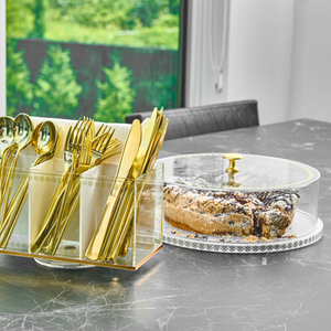 وصل حديثًا جودايكا ، هدية شخصية لعطلة شابو ، طاولة ديكور من الأكريليك ، أواني فضية دوارة من الأكريليك ولوسيت - Product Image 5