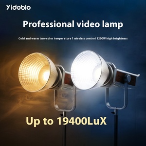 Led COB video ghi âm ánh sáng 200W có thể điều chỉnh màu Temp 27007500k cri95 + Điều khiển từ xa - Product Image 6