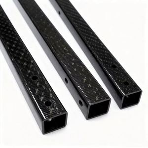 SHENYU Fieltro de Carbono 3K de Tejido Plano, 5mm de Grosor, Tubos Cuadrados/Heteromórficos con Orificios de Montaje, Ligero y de Alta Resistencia Industrial - Product Image 3