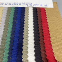 Tissu de veste en sergé épaissi 10s x 10s 300gsm tissu jacquard 100% coton à chevrons