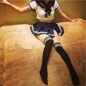 Sexy lingerie, bow-tie schoolgirl outfit, cosplay <b>costume</b>, sexy sailor uniform, alluring game uniform - Product Image 2