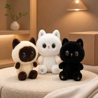 Vente en gros usine : Peluche chat blanc en fourrure douce, jouet de machine à griffes, cadeau pour enfants