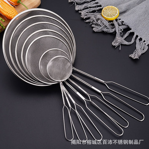Stainless steel soy milk strainer, kitchen household strainer, non-slip strainer, wholesale, <b>dropshipping</b> available. - Product Image 4