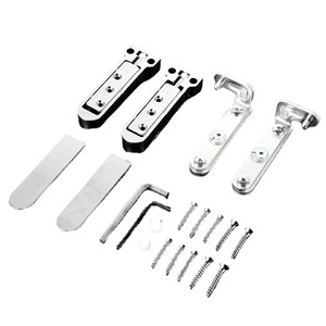 Bisagra de puerta ajustable de 180 grados, de aleación de zinc, pivotante oculto superior e inferior para puertas de madera y uso en cajones - Product Image 1