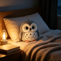 Peluche Hibou Personnalisée ODM/OEM, Adorable Oiseau de la Forêt en Peluche, Porte-clés, Mini Breloque de Sac, Cadeau Promotionnel