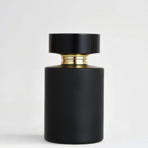 Clear Matte Blue Color Glass square Oil Pump Perfume Spray Bottle for Liquid <b>Foundation</b> with square Round Black White Gold Lid - Product Image 3