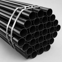 Tuyau en acier revêtu d'époxy polyéthylène noir pour le projet de protection des câbles des bâtiments municipaux