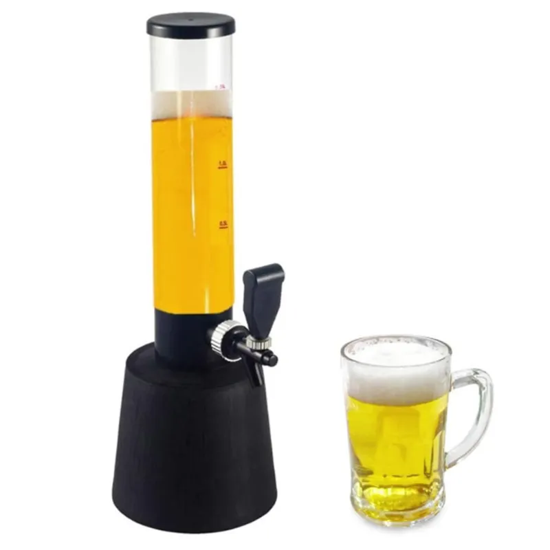 Barile per bevande di birra con tubo di ghiaccio personalizzato con distributore di rubinetto con torre di birra con raffreddamento a ghiaccio