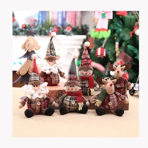 厂家圣诞树装饰材料毛绒小精灵玩具圣诞宝宝礼物玩具