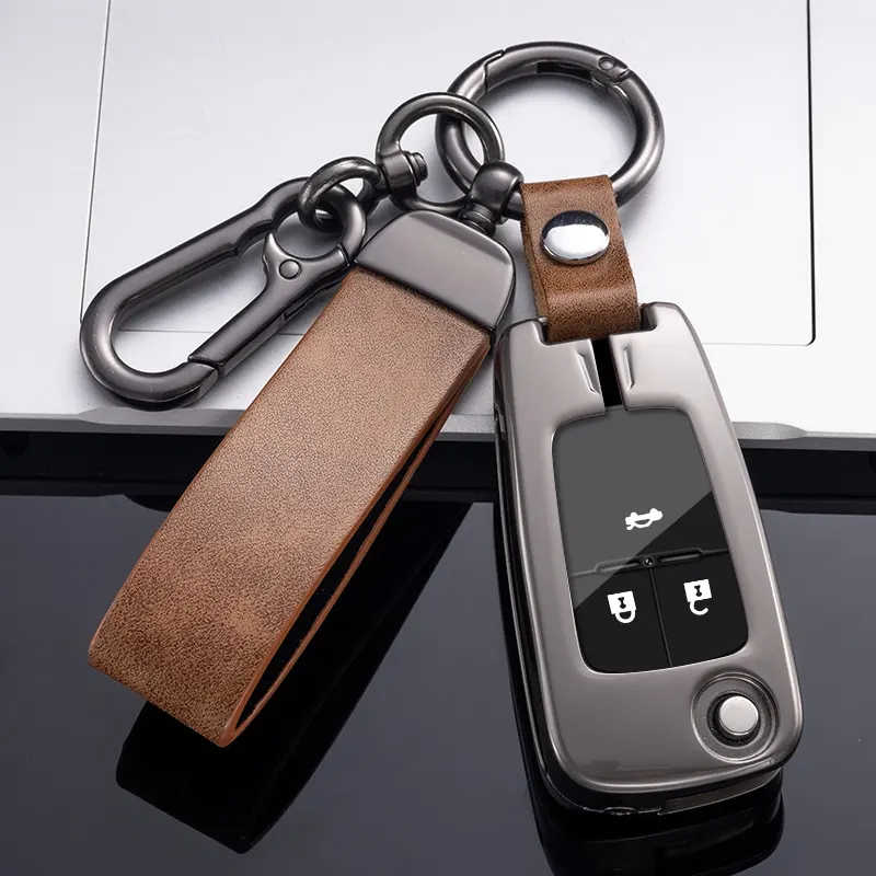 Auto-Accessoires Mode Beschermer Lederen Sleutelhoes Voor Chevrolet Aveo Camaro Captiva Chevy Cruze Monza Silverado