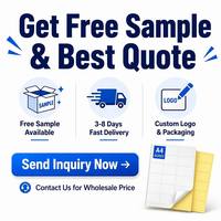 Papier autocollant pour étiquettes, revêtement simple face, recyclable, compatible avec l'impression offset au silicone