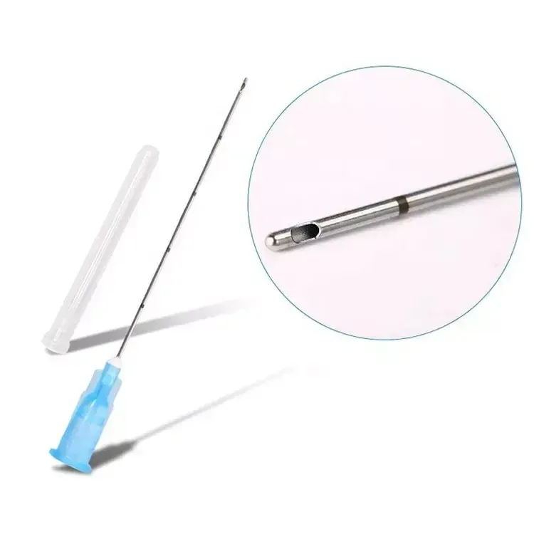 Micro Cannula Blunt-Tip Needle 14g 18G 21G 22G 23G 25G 27G 30G Blunt Cannula For Dermal Filler Injections Tip