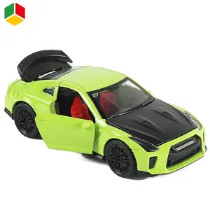 QS Custom Printed Kinder Mini Alloy Rennwagen Open Door Metall Pull Back Auto 1:36 Druckguss Auto Modell Spielzeug