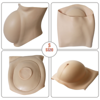 Taille ajustable de 3 à 6 mois Faux ventre de maman enceinte Corps gonflable en silicone grande grossesse Ventre accessoires pour ventre