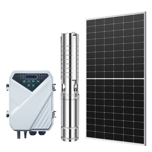 Pompe solaire DC de haute qualité <span class=keywords><strong>7M3</strong></span>/H 7.5M3/H 10Kw Pompe submersible à énergie solaire avec panneau mono connecté au réseau - Product Image 4
