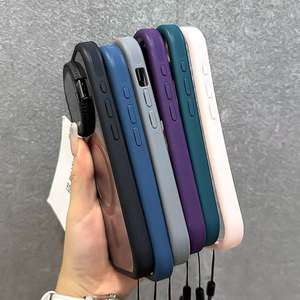 เคสโทรศัพท์ระบบแม่เหล็ก PC ใสใหม่สำหรับ iPhone 16 15 14 13 12 11 PRO MAX เคสกันกระแทกพร้อมสายคล้องป้องกันโทรศัพท์มือถือ - Product Image 3