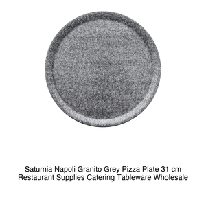 Assiette à pizza Napoli Granito Grey Ø 31 cm 04Y49019 Saturnia - Product Image 2