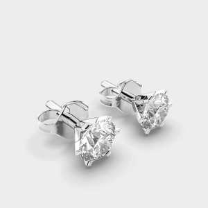 Diamond <b>Stud</b> <b>Earrings</b> with 925 Sterling <b>Silver</b> Elegant Fine Jewelry for Women Anniversary Party Daily Wear Style - Product Image 3