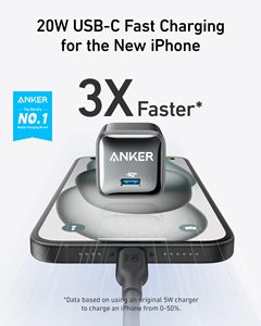 <span class=keywords><strong>Chargeur</strong></span> Mural <span class=keywords><strong>Anker</strong></span> USB C <span class=keywords><strong>20W</strong></span> (Nano Pro), <span class=keywords><strong>Chargeur</strong></span> Rapide Compact PIQ 3.0 (Câble Non Inclus) (Reconditionné) - Product Image 2