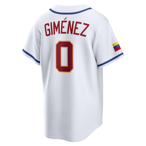Maillots de baseball personnalisés brodés et cousus pour le World Baseball Classic 2026 de <span class=keywords><strong>l</strong></span>'équipe du Venezuela – Tenues de stade et de déplacement - Product Image 3