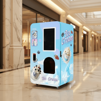 Distributeur de crème glacée en libre-service à la station de métro