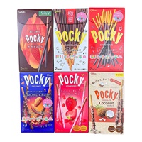 Palitos de Galleta Sándwich de Chocolate Pocky Japoneses de 55g, Galletas Crujientes, Precio de Descuento al por Mayor