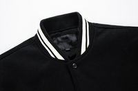 Blouson universitaire personnalisé en laine avec manches en cuir pour homme, broderie chenille, logo OEM, vente en gros, fabricant, hiver, style Letterman