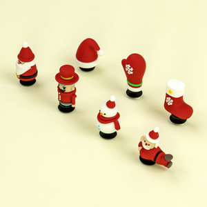 แฟชั่นใหม่3D พีวีซีบอลลูนรูปสุนัขอีโมติคอนน่ารักใช้ในการขนส่งรองเท้าสีสันสดใสสวยงามออกแบบได้ตามต้องการคริสต์มาสฮาโลวีนประดับรองเท้า - Product Image 4