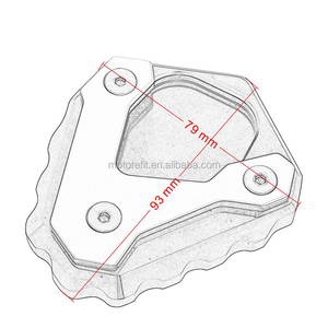 Béquille Latérale de Moto pour BMW G310GS 2017-2018 Plaque Antidérapante Agrandir le Support - Product Image 6