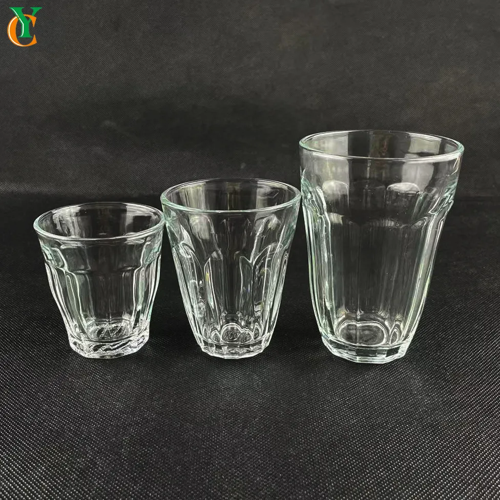 100ml 140ml 240ml clear round glass cup 3OZ 5OZ 8OZ new style for boba tea whisky water wine cup