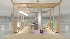 Custom Clothing Store Display Furniture Wood <b>Frame</b> Garment Rack Shelf Boutique Counter Turnkey Shopfitting Service - Product Image 5