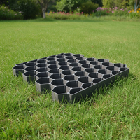 Grille de stabilisation du sol pour terrains souple, grille alvéolée de 50*50cm, hauteur 48mm, pour parking, allée, aménagement paysager