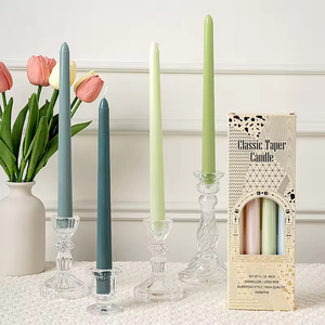 Color <b>Long</b> Soy Wax Smokeless <b>Long</b>-Burning Custom <b>Candle</b> Home Romantic Candlelight Dinner Wedding Decoration - Product Image 2