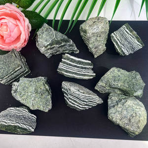 All'ingrosso cristallo naturale di cristallo grezzo <span class=keywords><strong>pietra</strong></span> grezza <span class=keywords><strong>verde</strong></span> Zebra <span class=keywords><strong>diaspro</strong></span> <span class=keywords><strong>pietra</strong></span> grezza per la decorazione domestica - Product Image 1