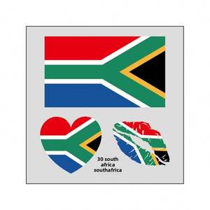 Nouveau style 2026 Coupe du Monde de Football – Autocollant Tatouage Cœur Lèvres Drapeau National – Autocollant Imperméable pour Fans de Sports - Product Image 6