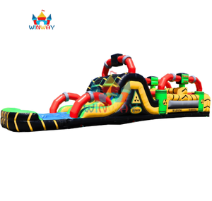 Parcours d'obstacles gonflable sur le thème de la toxicité commerciale - Défi gonflable extérieur avec toboggan pour les enfants et les adolescents, location pour fêtes - Product Image 5