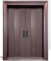 Portail de villa GUCI personnalisé en acier inoxydable, style moderne du milieu du siècle, couleur cuivre, laiton, bronze, sécurité antivol pour entrée principale