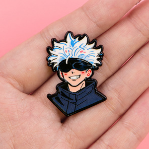 New Designs Japan Style Anime Satoru Gojo Metal Pins Tokyo Enamel Pins Ghoul Kaneki Hat Pins Custom Pins - Product Image 4