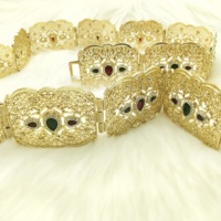 Robe de mariée arabe avec chaîne plaquée or Accessoires Ceinture marocaine Longueur personnalisable de R Bijoux de vêtement
