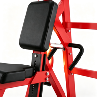 Máquina de Gimnasio Comercial Iso Lateral Low Row BH1009 para Ejercicios de Espalda con Carga de Discos y Asiento Ajustable