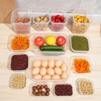 17-delige set transparante koelkastorganizers voor snacks, noten, voedsel, fruit, opbergdozen en -potten