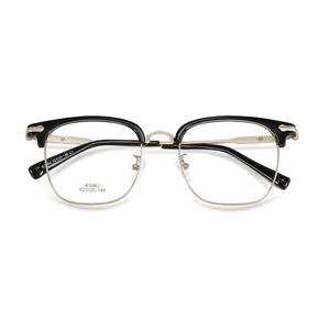 K0062 Lunettes de vue demi-cerclées rectangulaires pour hommes, style professionnel, légères, pour adultes, toutes formes de visage, origine Danyang - Product Image 1