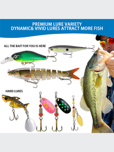 Thiết Kế Mới Thu Hút Thiết Lập 12Pcs Tại Chỗ Món Quà Giáng Sinh Thiết Lập Bait Chéo Biên Giới Cá Mồi Minobo Leo Núi Vib Long Lanh Thiết Lập - Product Image 3