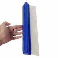 Nettoyeur de vitres de voiture portable en silicone avec poignée en plastique, éliminateur d'eau sans traces pour pare-brise et rétroviseur de voiture